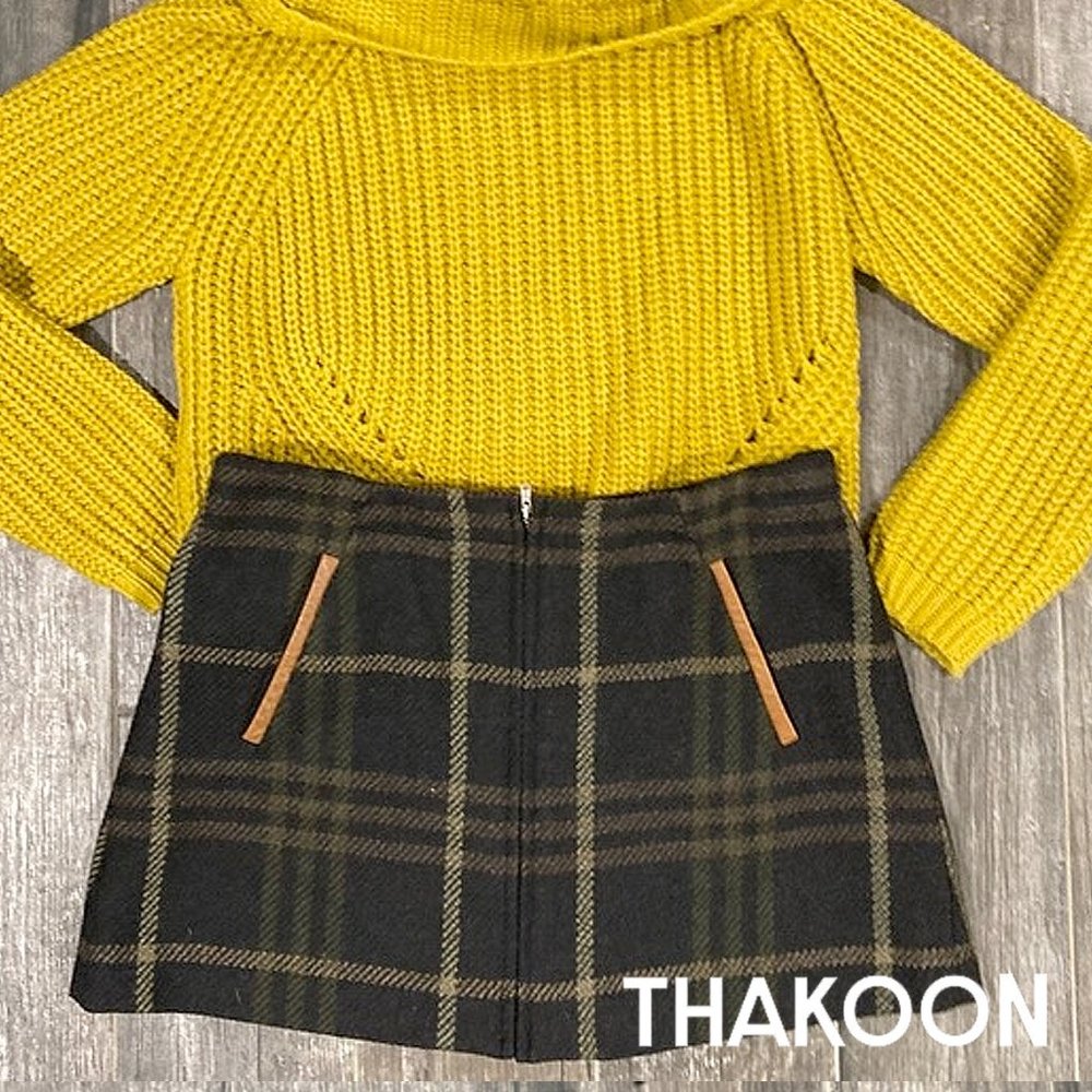 LIKE NEW!  THAKOON plaid wool miniskirt SZ 6
